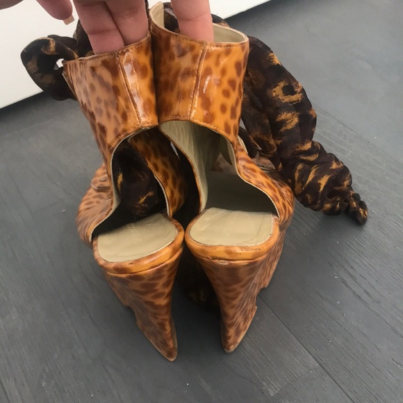 Opening Ceremony wedge shoes with scarf tie - Picture 3 of 5